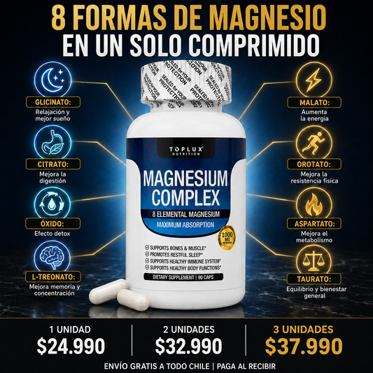 Magnesio Total Fórmula 8 en 1
