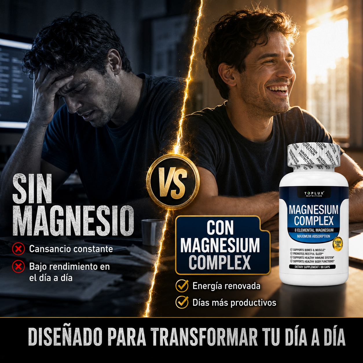 Magnesio Total Fórmula 8 en 1