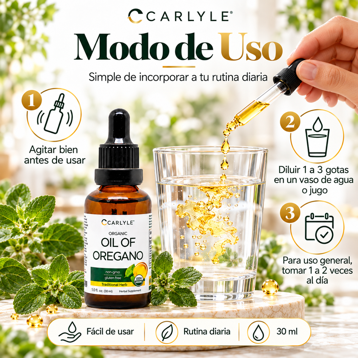 Aceite de Orégano | Fórmula con Carvacrol