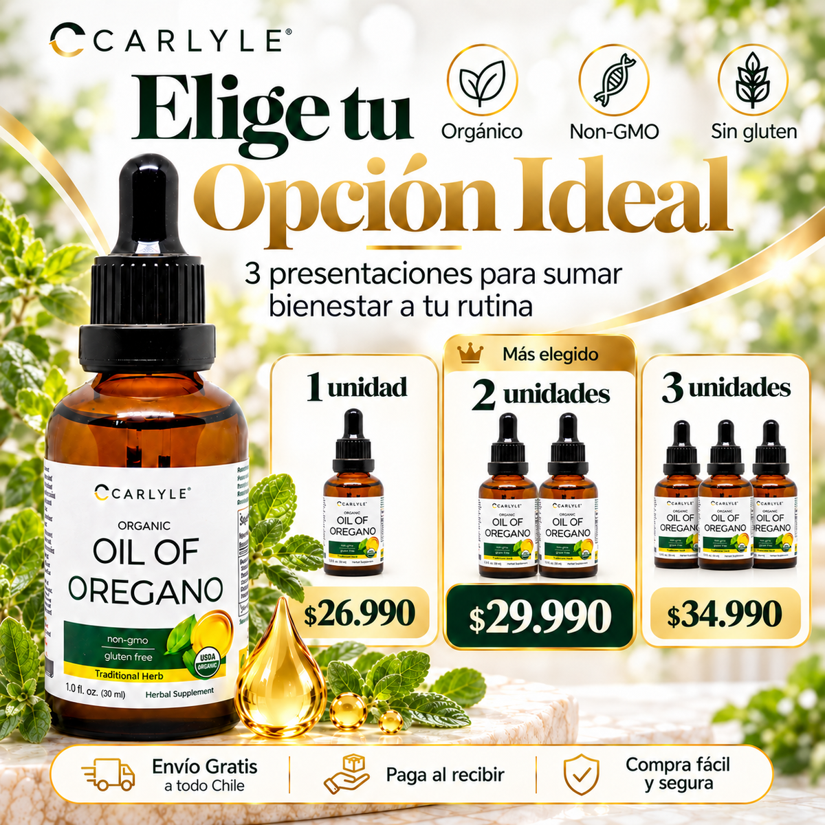 Aceite de Orégano | Fórmula con Carvacrol